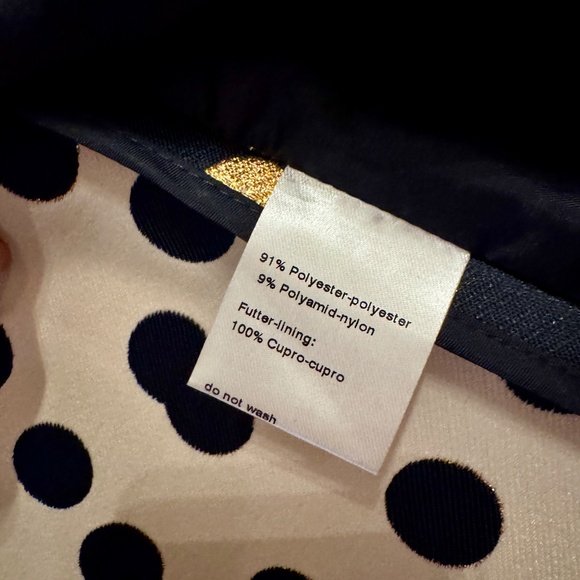 Akris Punto Navy Jacquard Metallic Dot Jacket — Size 8, NWT - Picture 11 of 14